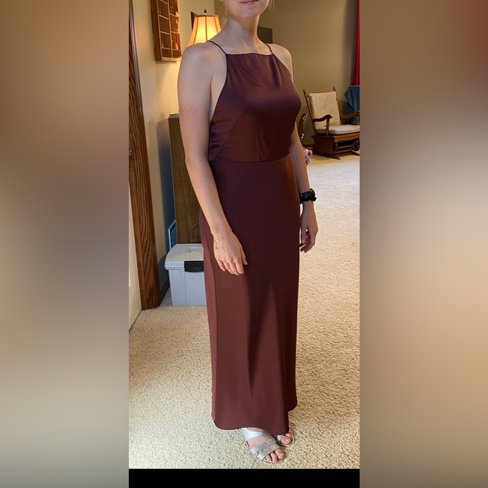 Jason Wu Pre-Fall 2017 Strappy Backless Formal Gown in Wine Red Color Sz 10 - Picture 2 of 13